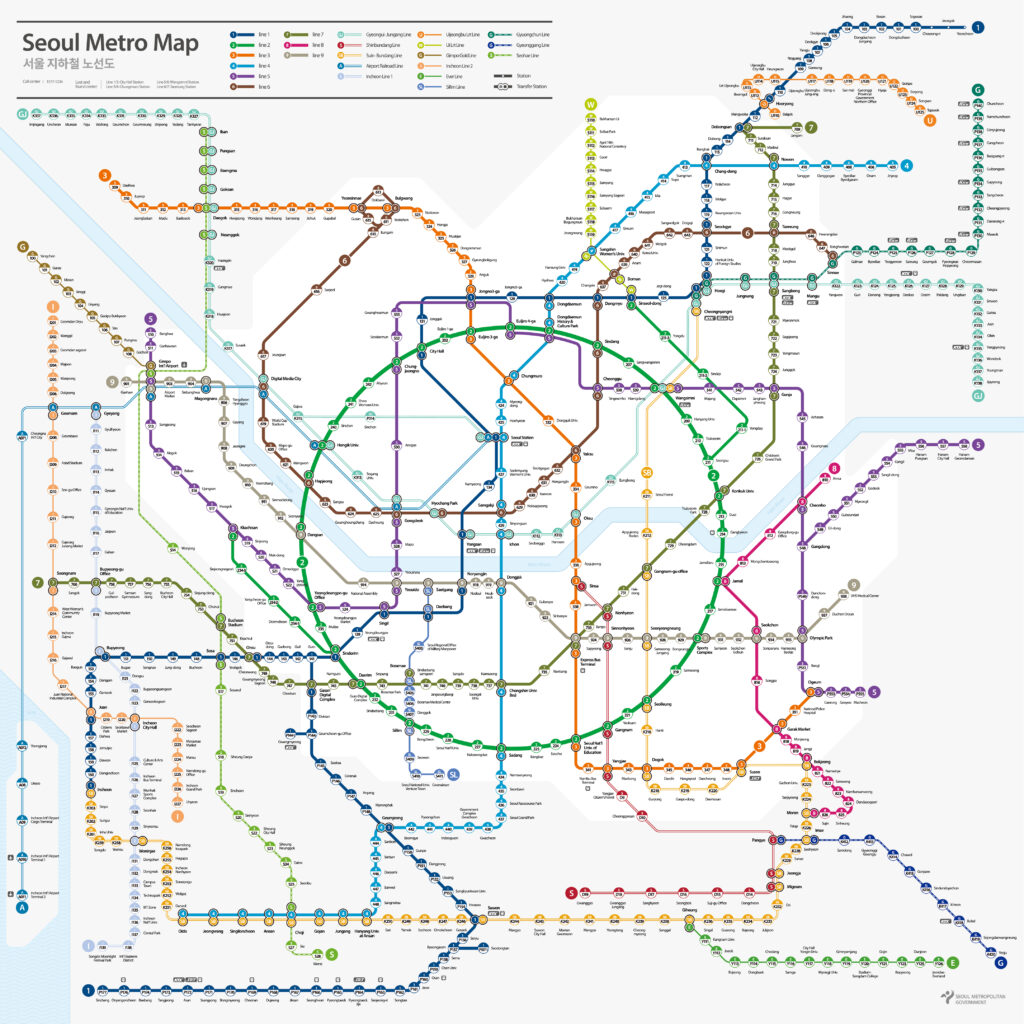 New Seoul Metro Map, updated in December 2023. Shared by Storm on the Horizon in the ultimate South Korea Travel Guide.