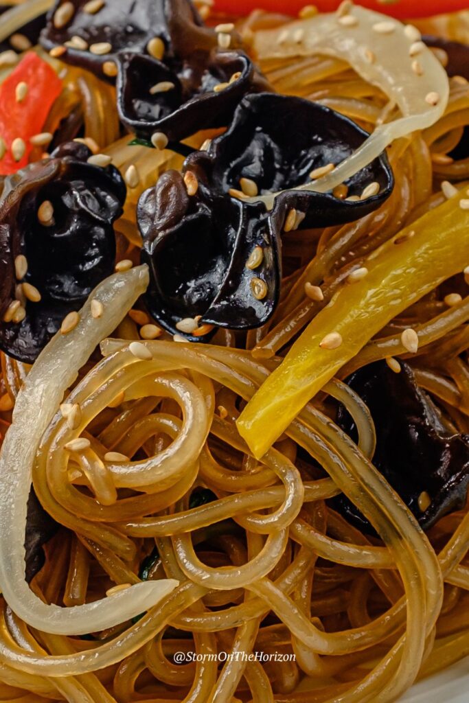 Japchae is a stir-fried noodle dish in South Korea. This article provides a guide to vegetarian street food in South Korea.
